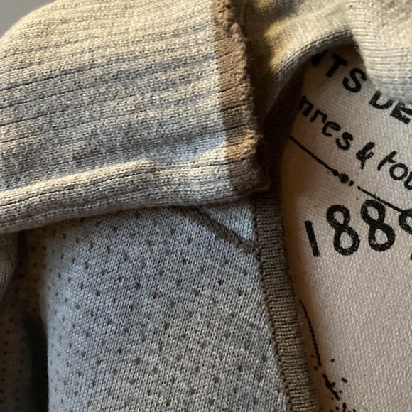 Prana Mariette Hooded Sweater Mini Dress Size M Heather Gray/Brown EC - Picture 9 of 9